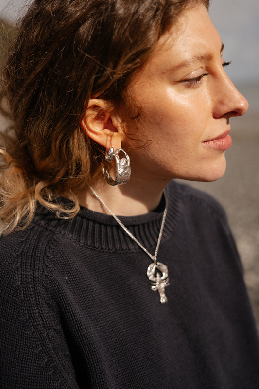 Tabby Booth X Rare Bear Jewellery • 925 Silver Mermaid Hoops