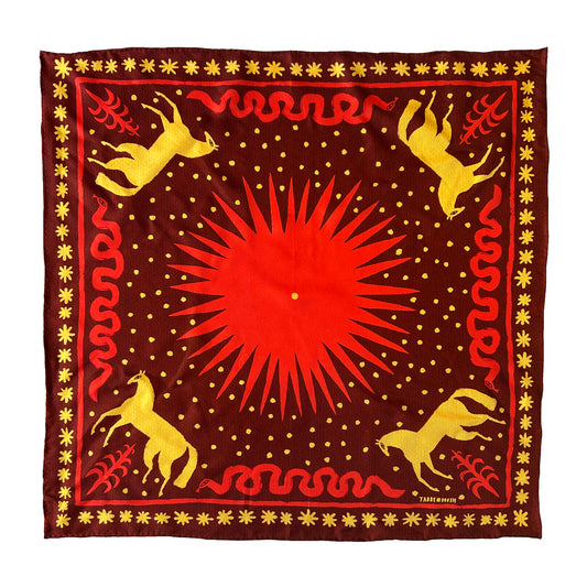 Tabby Booth Hermes Quality 100% Silk Ranch Scarf