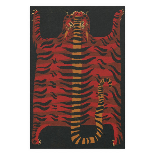 Tabby Booth XL Fine Art Print • Tiger Rug (Extra Large Version)