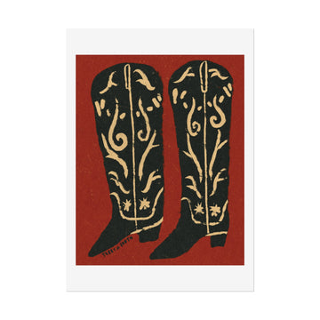 Tabby Booth BOOTS Fine Art Print