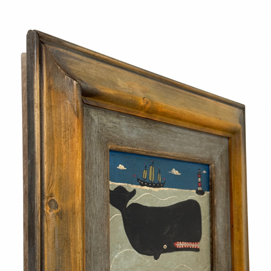 Steve Camps Original Framed Whale Painting