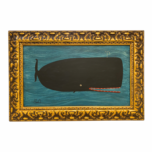 Steve Camps Original Framed Whale Painting