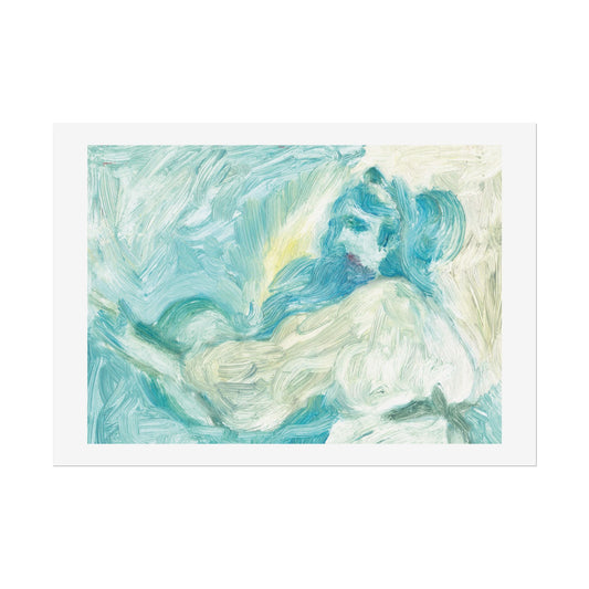 Chloe Bonfield Fine Art Print of Painting • Woman With Guitar