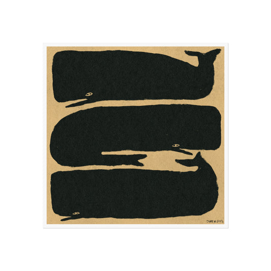 Tabby Booth Whales Fine Art Print