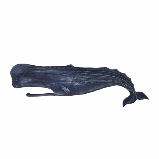 Jim Head Original Wooden Whale Sculpture