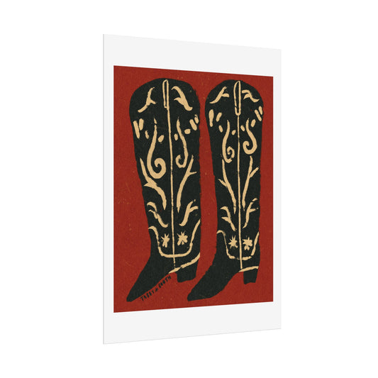 Tabby Booth BOOTS Fine Art Print