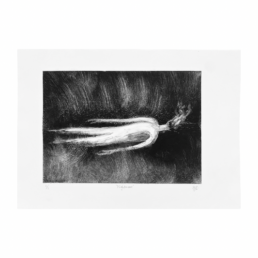 Sophie Duez Original Monotype • Nightmare