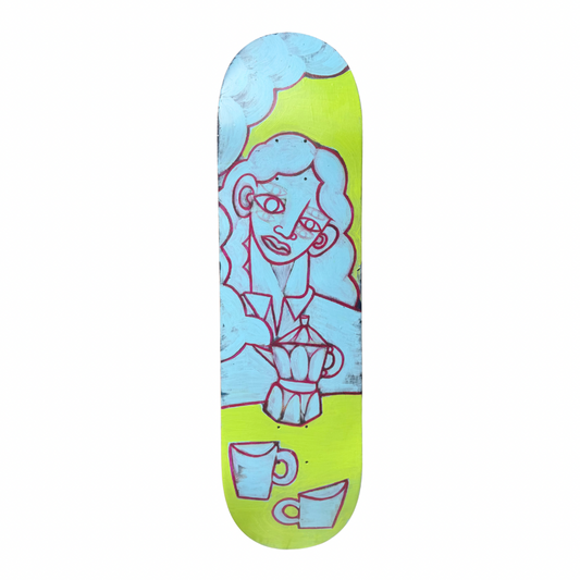 Vaughan Baker Original Painting on Skateboard