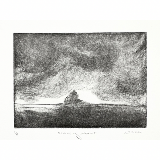Niamh Spink ‘Stormy Mount’ Aquatint Etching