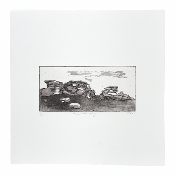 Niamh Spink ‘Brimham Rocks Morning’ Aquatint Etchingn