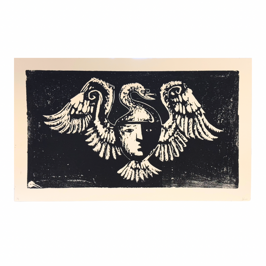 James Heslip Original Woodblock Handprint