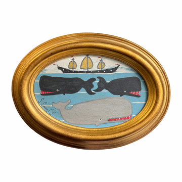 Steve Camps Original Framed Whale Painting