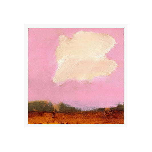 Neil McLeod Fine Art Print of Painting • The Weightless Poet Refuses To Accept The Gravity Of Her Situation