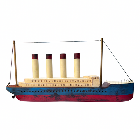 Ralph Original Wooden Ocean Liner Scupture