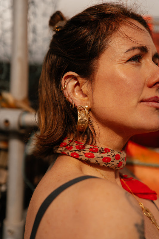 Tabby Booth X Rare Bear Jewellery • 24-Carat Gold Plated Mermaid Hoops