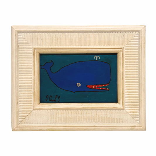 Steve Camps Original Framed Whale Painting