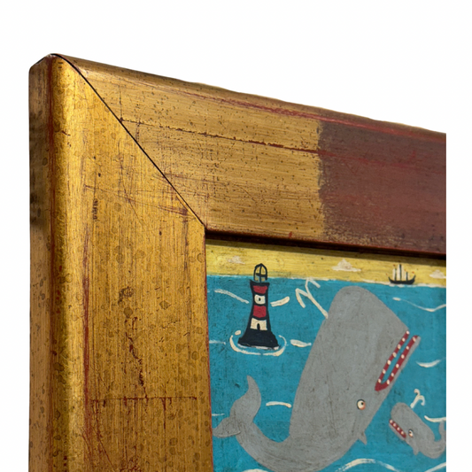 Steve Camps Original Framed Whale Painting