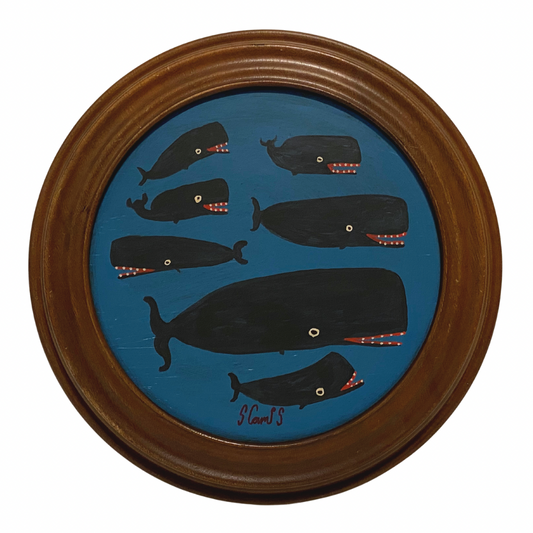 Steve Camps Original Framed Whale Painting