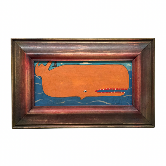 Steve Camps Original Framed Whale Painting