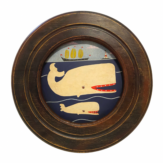 Steve Camps Original Framed Whale Painting