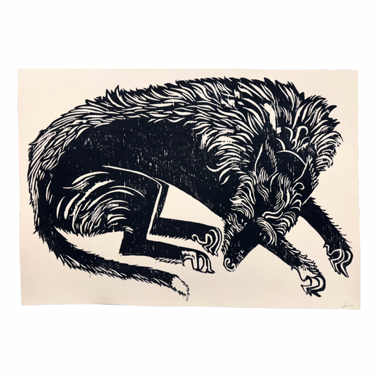 James Heslip Original Woodblock Handprint