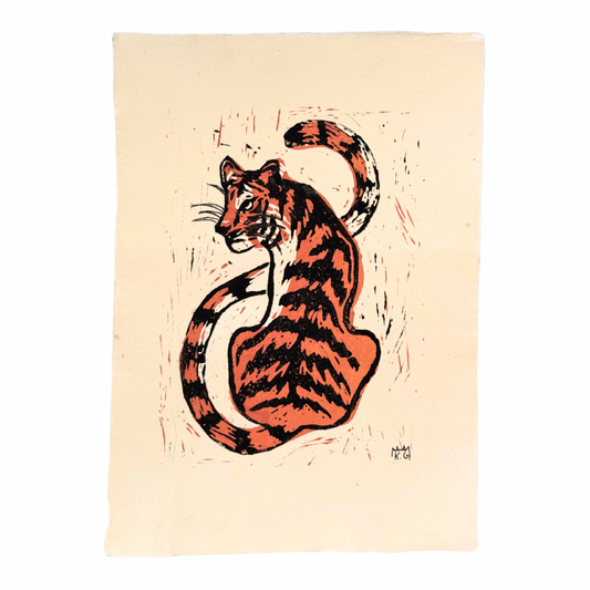 Katy Gusterson Original ‘Stripes’ Lino Print