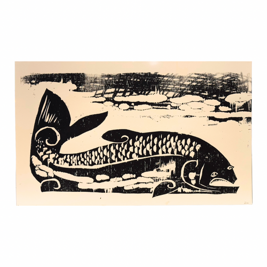 James Heslip Original Woodblock Handprint