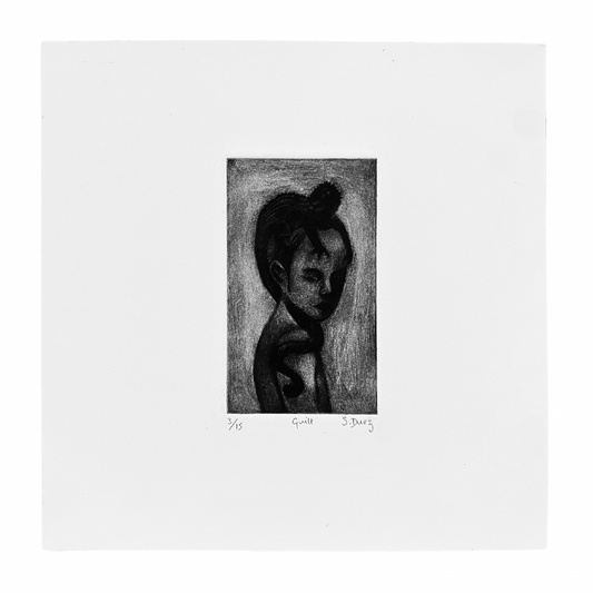 Sophie Duez Original Mezzotint • Guilt