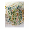 Chloe Bonfield Original Painting On Vintage Bed Linen