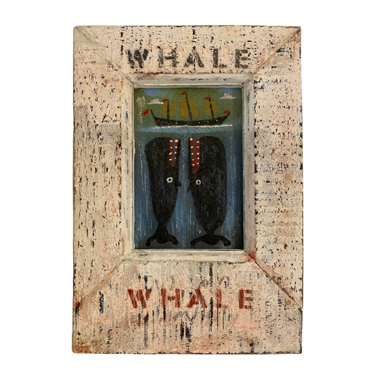 Steve Camps Original Framed Whale Painting