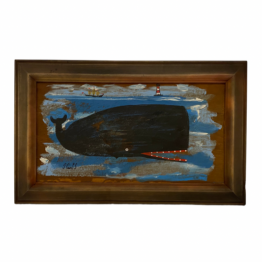 Steve Camps Original Framed Whale Painting