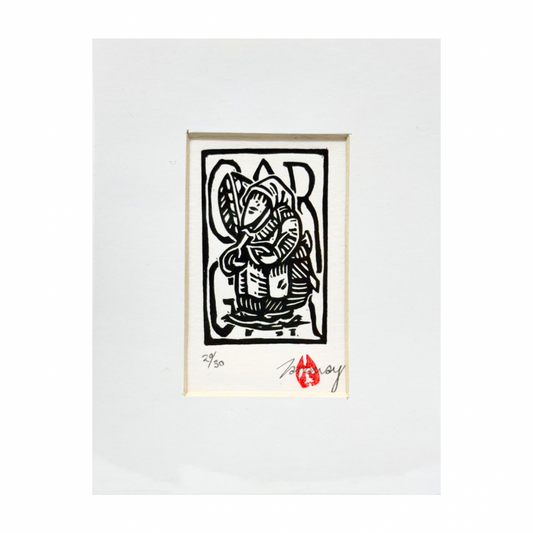 Tamsyn Swingler Original Lino Print (Black)