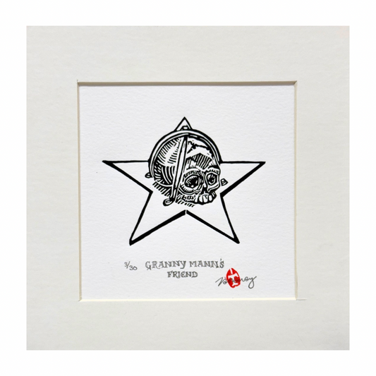 Tamsyn Swingler Original Lino Print (Black)