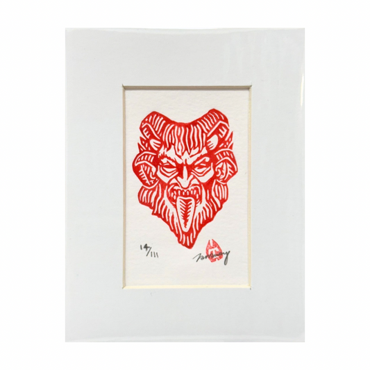 Tamsyn Swingler Original Lino Print (Red)