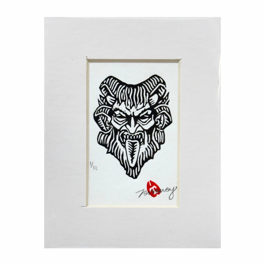 Tamsyn Swingler Original Lino Print (Black)