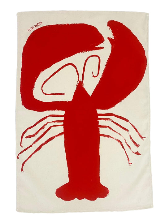 Tabby Booth Cotton Lobster Tea Towel