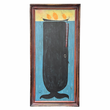 Steve Camps Original Framed Whale Painting