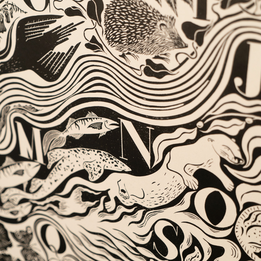 Emma Reith Original Linocut