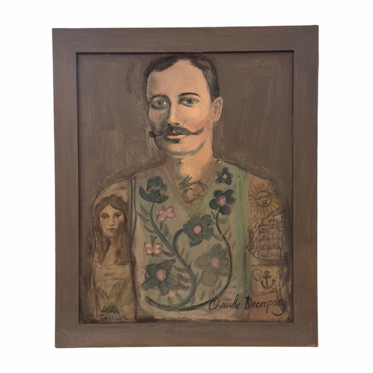 Gary Ray Smith Original Painting ‘Green Flower Vest Claude’