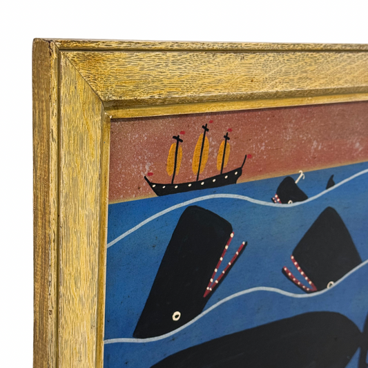 Steve Camps Original Framed Whale Painting
