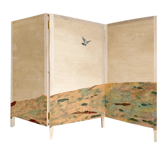 Meredith Owen Original Oil Painting On Handmade Sycamore and Birch Ply Screen