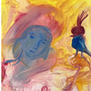 Chloe Bonfield Original Painting on Canvas • The Lady Of Pentacles