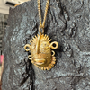 Natasha Ratcliffe Hand Crafted Solid 18ct Gold ‘Big Face’ Pendant