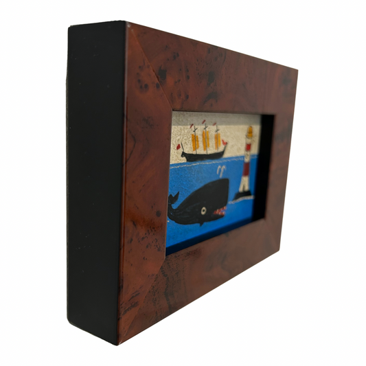Steve Camps Original Framed Whale Painting