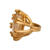 Claire English Bone Posey Gold Vermeil Venus Hair Quartz Ring