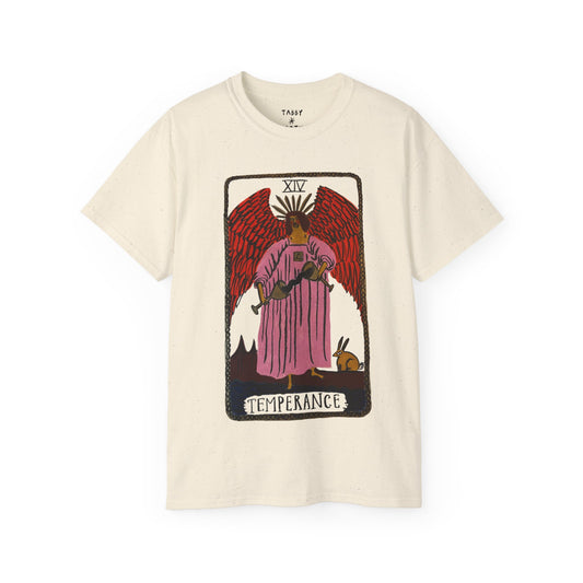 Tabby Booth Ultra Cotton Tarot Tshirt • Temperance