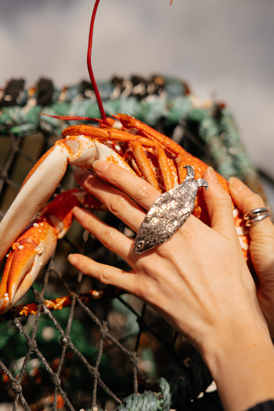 Tabby Booth X Rare Bear Jewellery • 925 Silver Fish Ring
