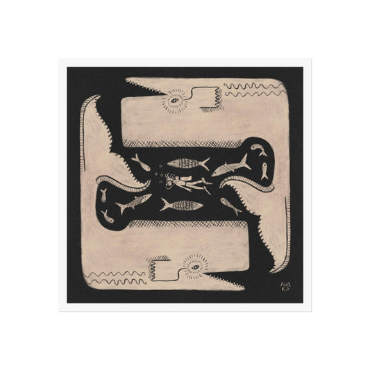 Katy Gusterson Fine Art Print • Scuba Whale
