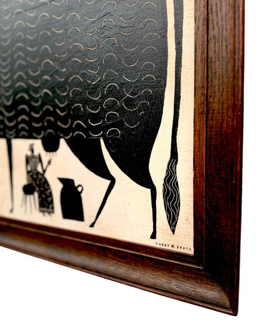 Tabby Booth Original Painting 'MILKMAID'