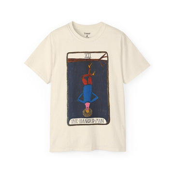 Tabby Booth Ultra Cotton Tarot Tshirt • The Hanged Man